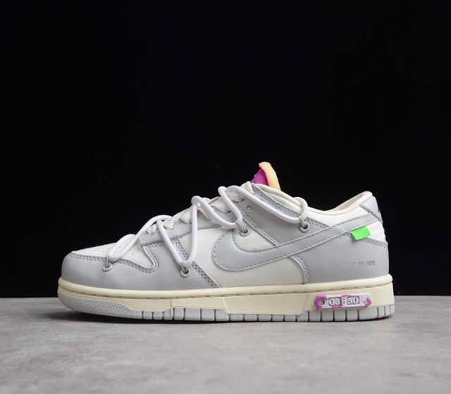 Off-White x Nike Dunk Low THE 50 NO.3 DM1602-118 36 36.5 37.5 38 38.5 39 40 40.