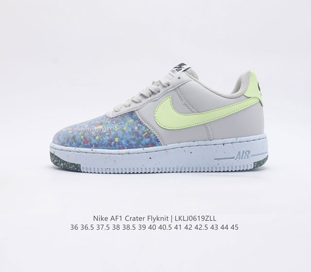 Nike Air Force 1 Crater Flyknit Low AF1 # # CT1986-100 36 36.5 37.5 38 38.5 39