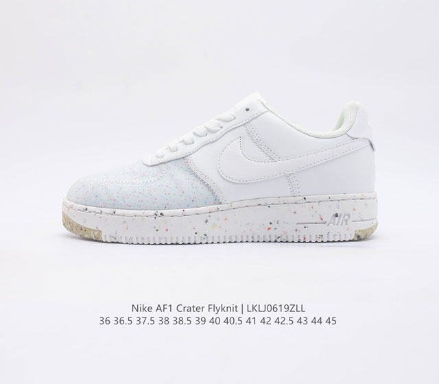 Nike Air Force 1 Crater Flyknit Low AF1 # # CT1986-100 36 36.5 37.5 38 38.5 39
