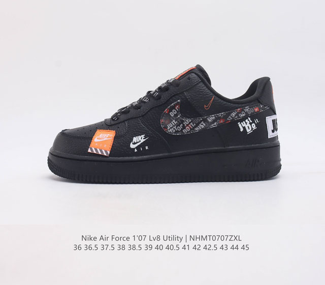 Nk Air Force 1 Just Do It Swoosh Logo Just Do It Ar7719-100 36 36.5 37.5