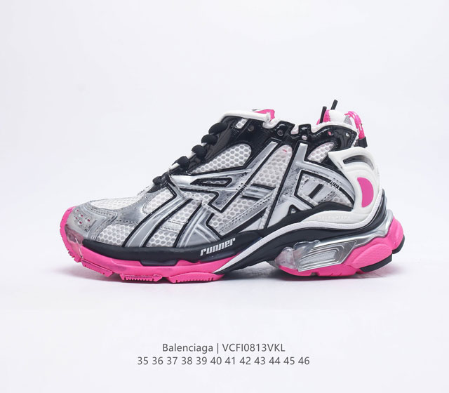 1 To 1 - Balenciaga Runner Sneaker Silver White Black Pink 677402 W3Rbw 9
