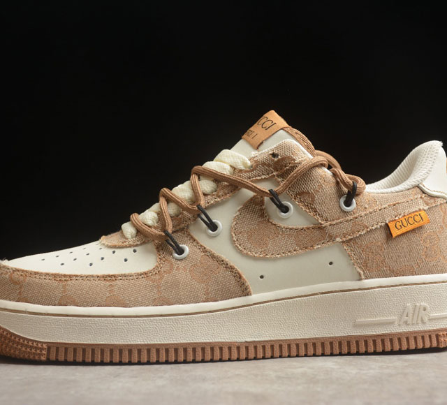 Gucci X Nk Air Force 1 07 Low Bd7700-111 Size 36 36 5 37 5 38 38 5 39 40 40
