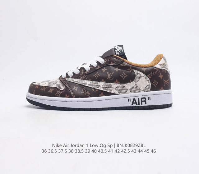 Nike Air Jordan 1 Low Og Sp Aj1 1 Aj1 1 Swoosh Cq4277-105 36 36.5 37.5 38 38.5