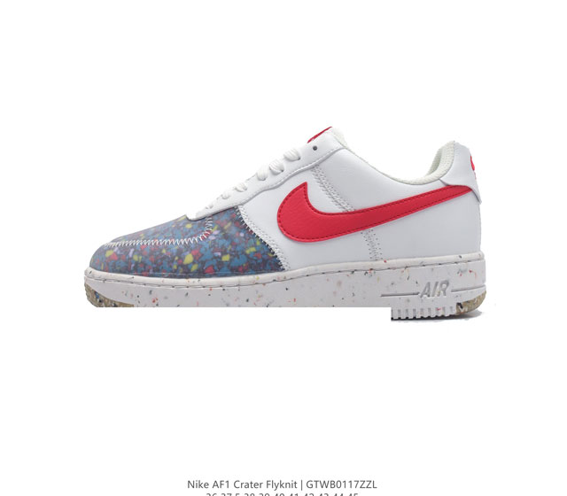 Nike Air Force 1 Crater Flyknit Low Af1 # # Ct1986-400 36 37.5 38 39 40 41 42 4