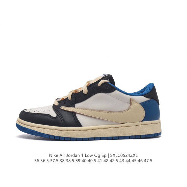 Nike Air Jordan 1 Low Og Sp Military Blue Aj1 1 Aj1 1 Aj1 1 Ts Swoosh Dm7866 36 - Click Image to Close